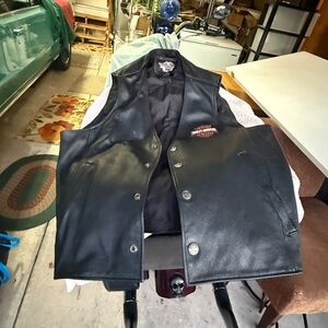 Harley-Davidson Raiders Black Button-Up Vest
